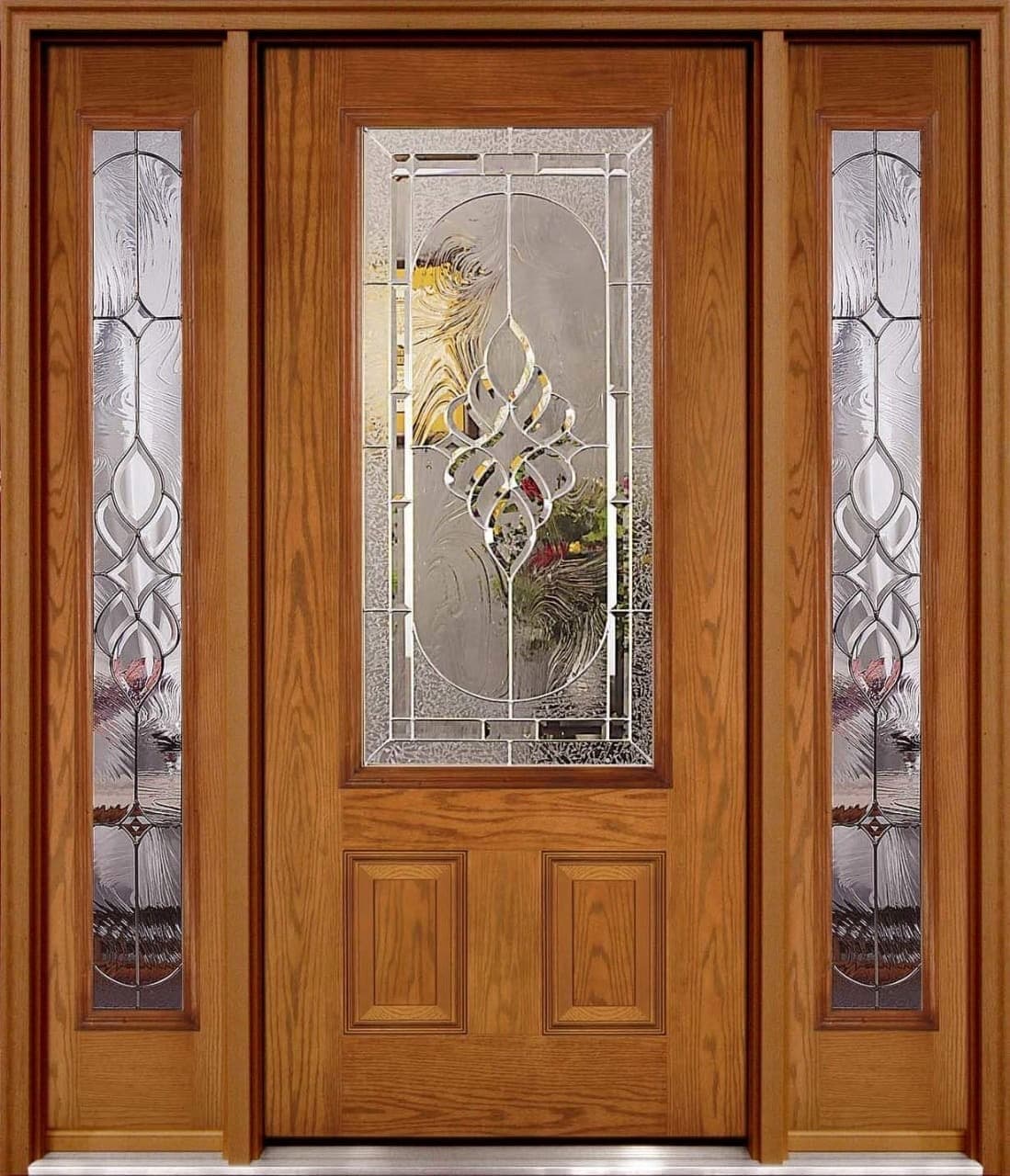 Texture Crystal Glass Door Panel